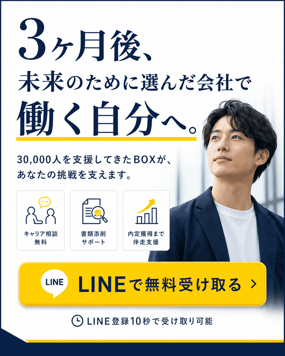 3ヶ月後、未来のために選んだ会社で働く自分へ。